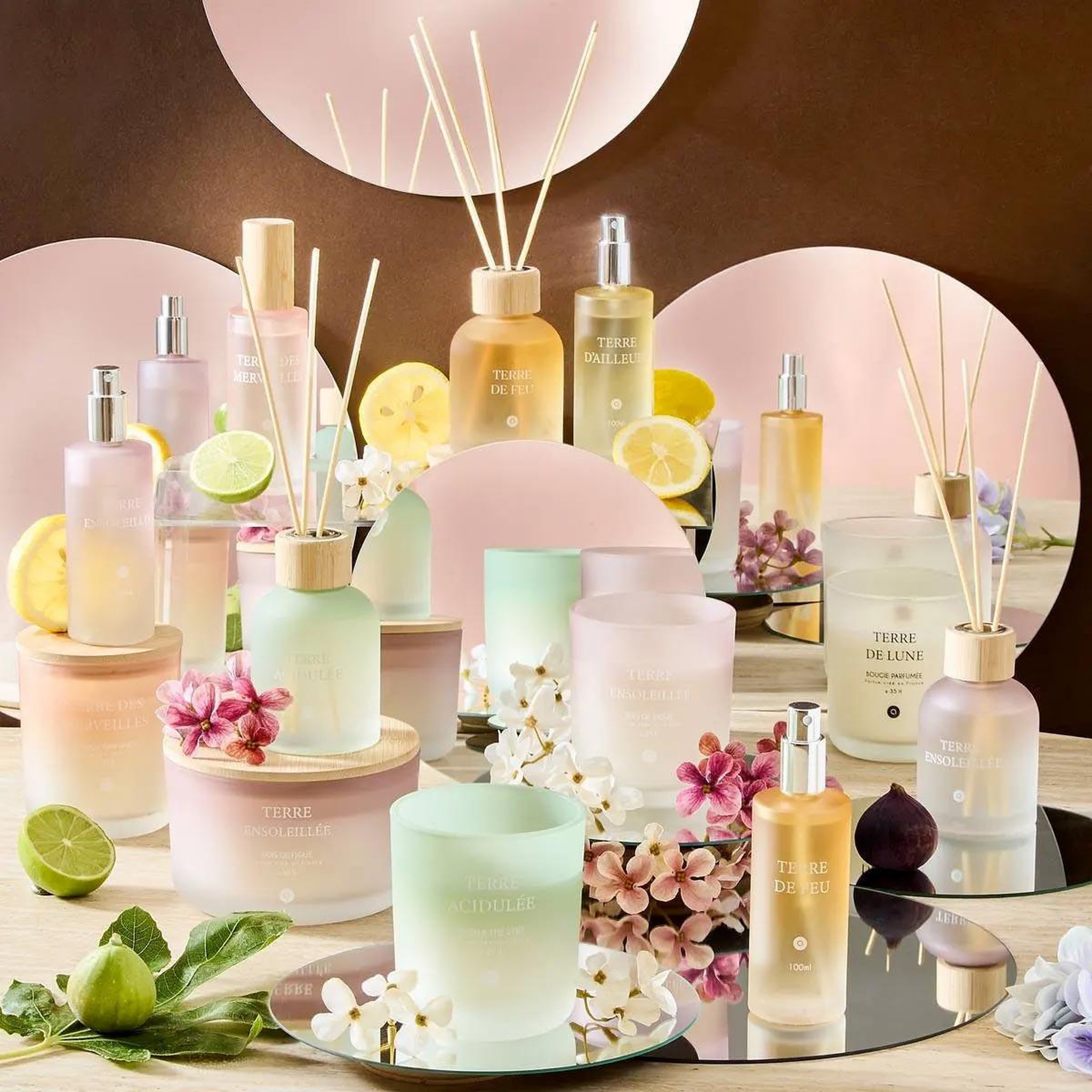 Voir la diapositive 3 : ATMOSPHERA Bougie parfumée en verre  sana  420g terre acidulée