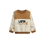 Petit Béguin Sweat-shirt enfant en molleton Lamascotte. Coloris disponibles : Beige