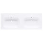 Voir la diapositive 4 : VIDAXL Lavabo double encastre 1205x460x145 mm SMC Blanc