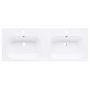 Voir la diapositive 4 : VIDAXL Lavabo double encastre 1205x460x145 mm SMC Blanc