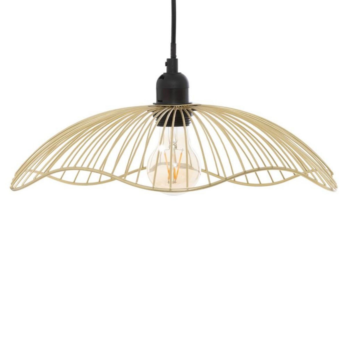 ATMOSPHERA Suspension métal filaire Galt doré D34