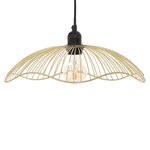 ATMOSPHERA Suspension métal filaire Galt doré D34