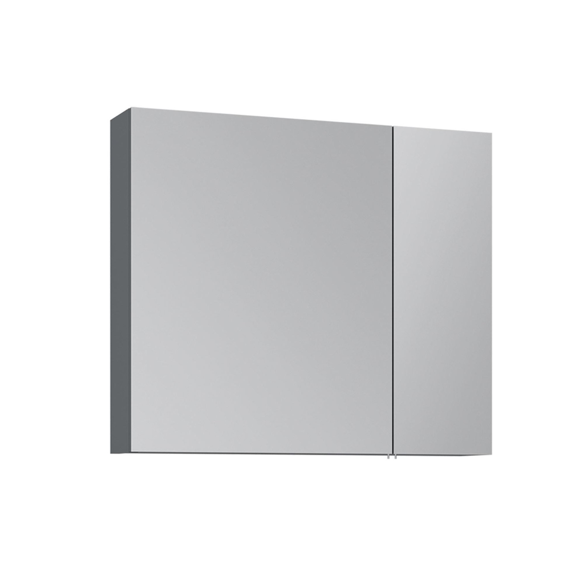 Habitat et Jardin Meuble Salle de Bain avec Miroir  Nuvola 80 v2  - 75 x 16 x 66 cm - Anthracite