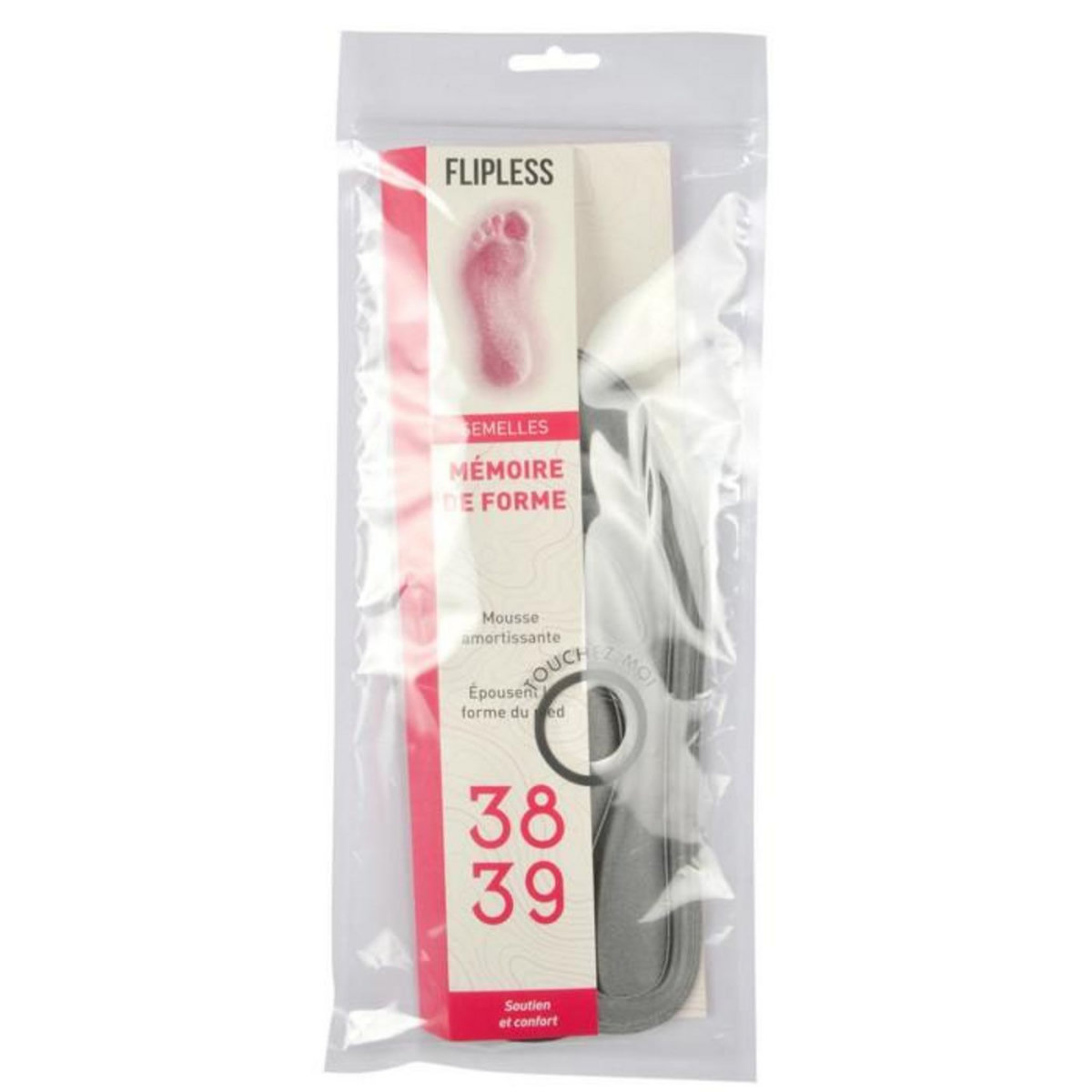 Paris Prix Semelles Chaussures  Mémoire de Forme  Taille 38/39 Gris