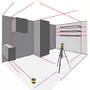 POWERPLUS Niveau laser mur et plafond Powerplus avec trépied