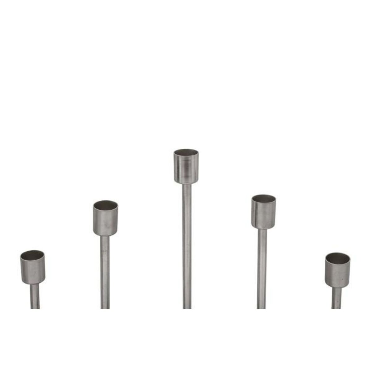 Paris Prix Bougeoir Design en Métal  Limo  40cm Gris & Argent