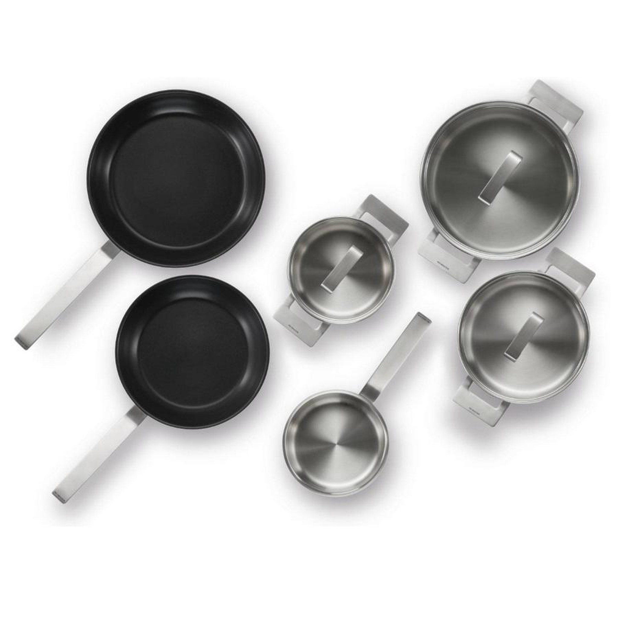 Voir la diapositive 2 : BOSCH Batterie de cuisine 6 pièces inox - hez9se060