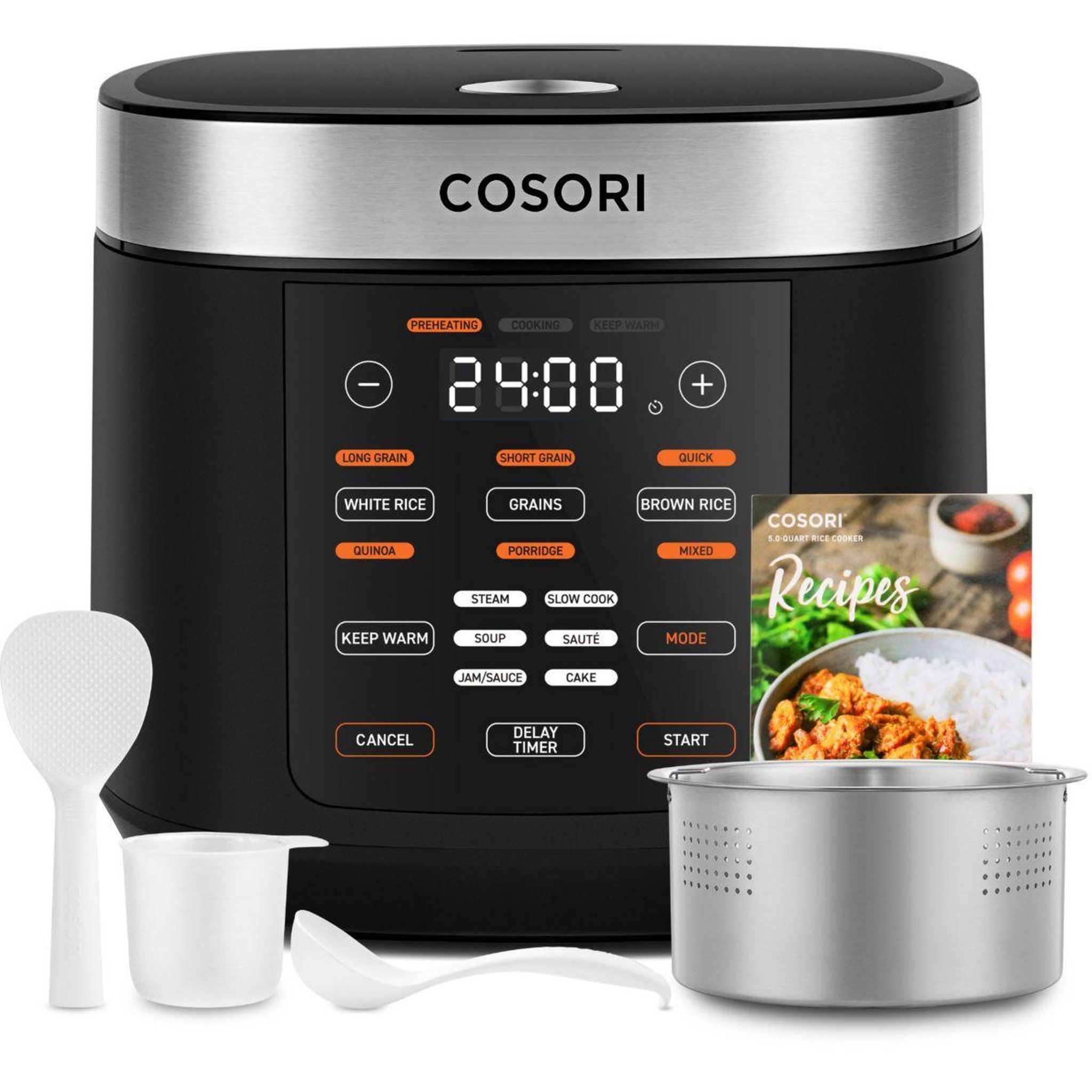 COSORI Cuiseur riz kosp0020eun multi-cooker,noir,  5 l