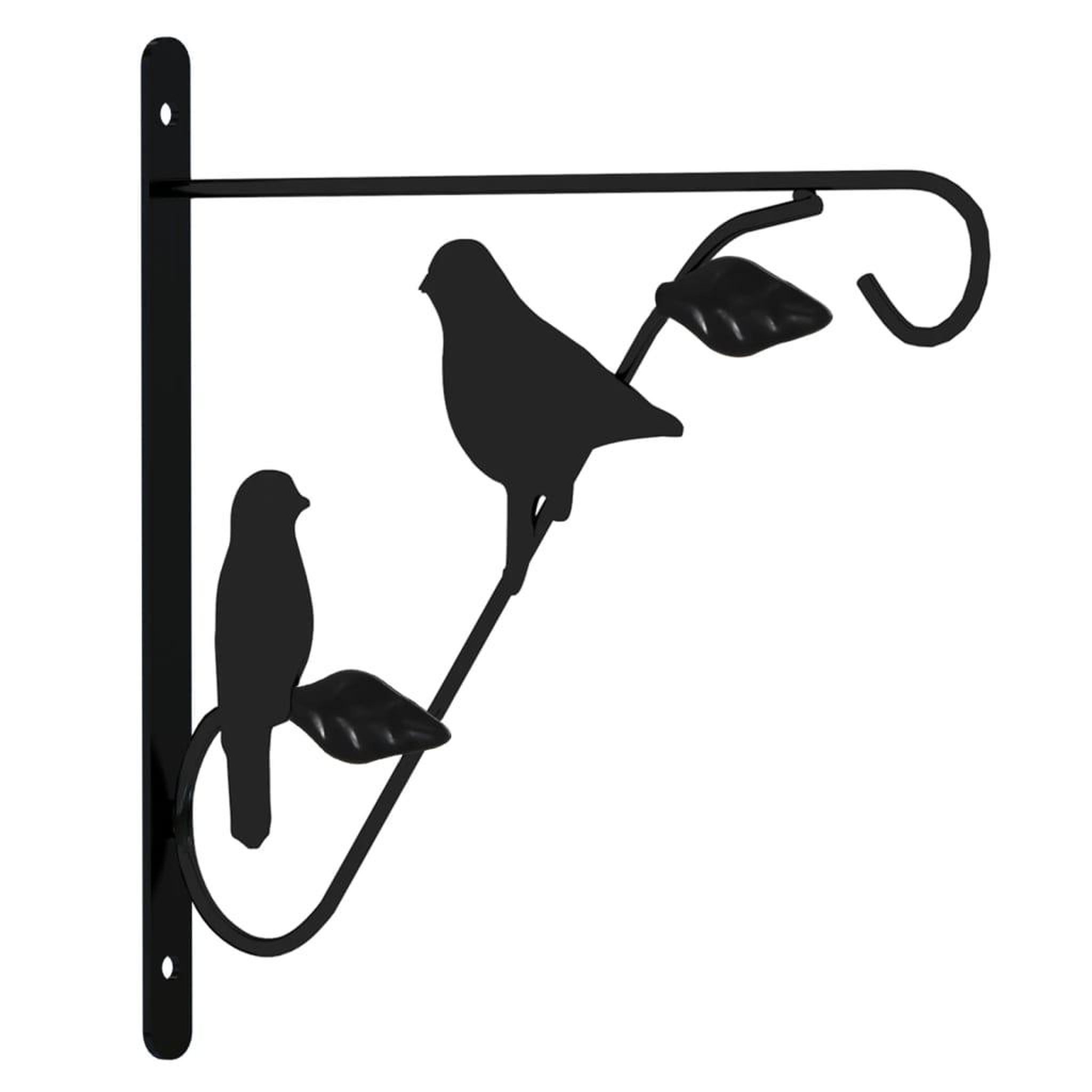 Voir la diapositive 3 : VIDAXL Supports de panier suspendu avec jardinieres 4 pcs noir acier