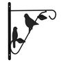 Voir la diapositive 3 : VIDAXL Supports de panier suspendu avec jardinieres 4 pcs noir acier