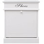 Voir la diapositive 2 : VIDAXL Armoire a chaussures Blanc 50 x 28 x 58 cm Bois de Paulownia