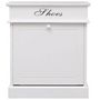 Voir la diapositive 2 : VIDAXL Armoire a chaussures Blanc 50 x 28 x 58 cm Bois de Paulownia