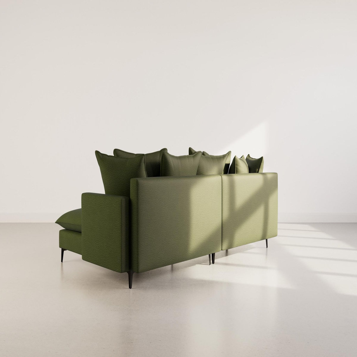 LISA DESIGN Madison - canapé d'angle réversible 4 places en tissu texturé