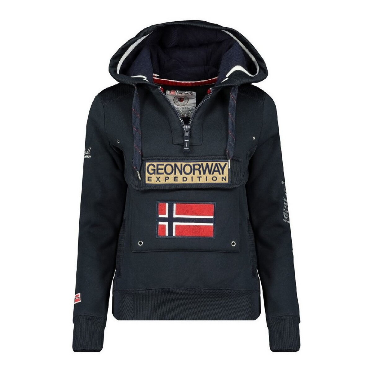 GEOGRAPHICAL NORWAY Sweat à capuche Marine Femme Geographical Norway Gymclass