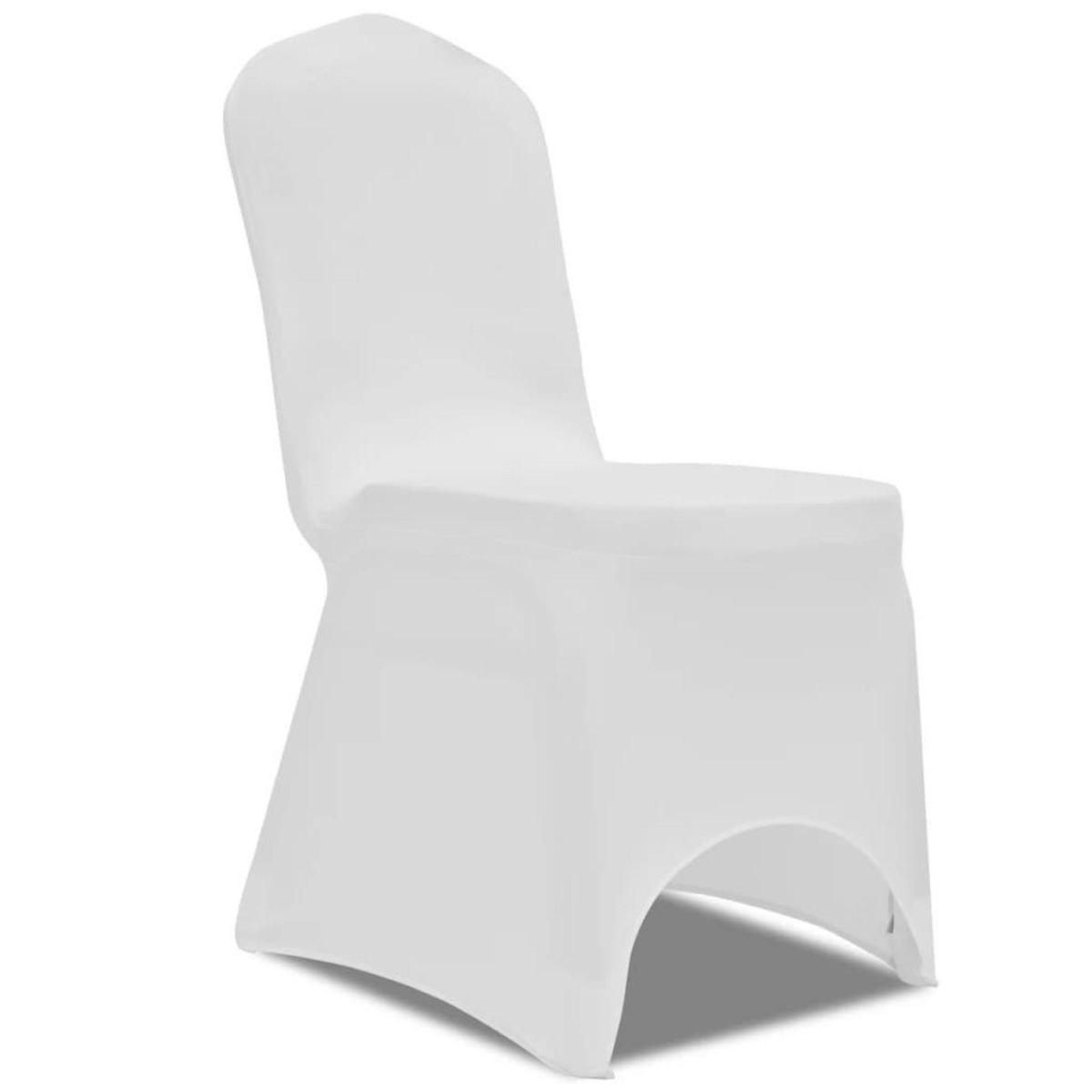 VIDAXL Housses elastiques de chaise Blanc 30 pcs