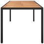 Voir la diapositive 4 : VIDAXL Table de jardin Noir 250x100x75 cm Resine tressee