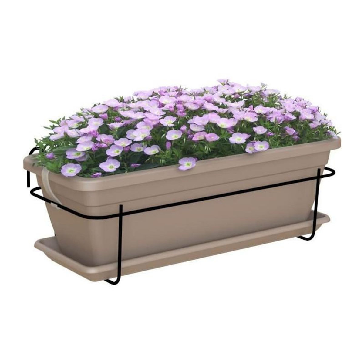 ARTEVASI ARTEVASI - Kit balcon Jardiniere venezia 50cm taupe 50 x 19,5 x h16,3 cm - 1,16l