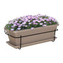 Voir la diapositive 2 : ARTEVASI ARTEVASI - Kit balcon Jardiniere venezia 50cm taupe 50 x 19,5 x h16,3 cm - 1,16l