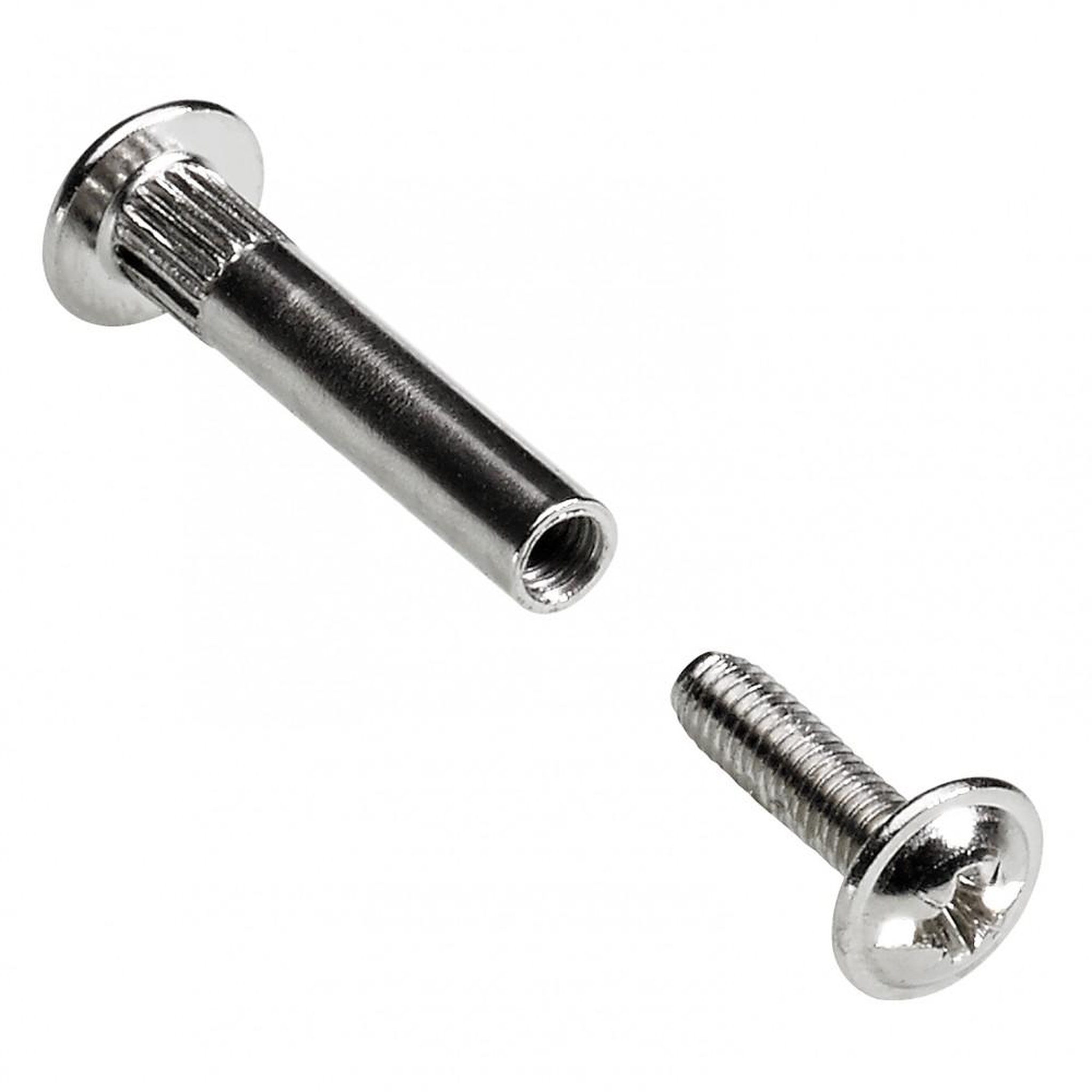 CENTRALE BRICO Lot de 10 vis d'assemblage acier nickelé HETTICH, l. 28mm à 38 mm
