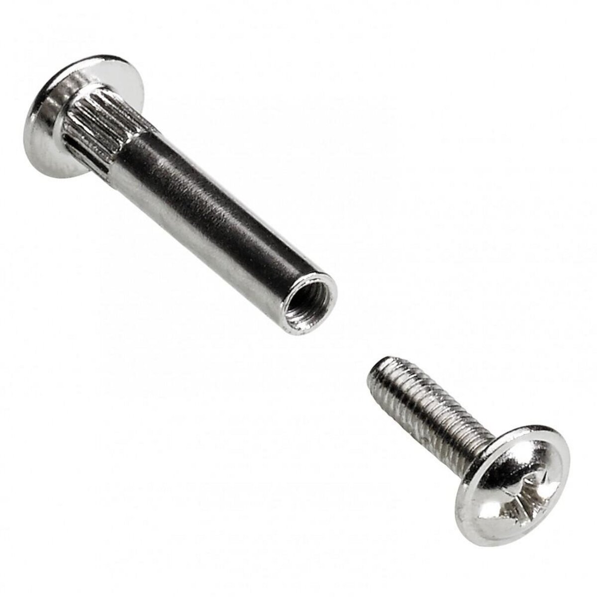 CENTRALE BRICO Lot de 10 vis d'assemblage acier nickelé HETTICH, l. 28mm à 38 mm