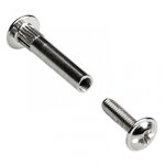 CENTRALE BRICO Lot de 10 vis d'assemblage acier nickelé HETTICH, l. 28mm à 38 mm