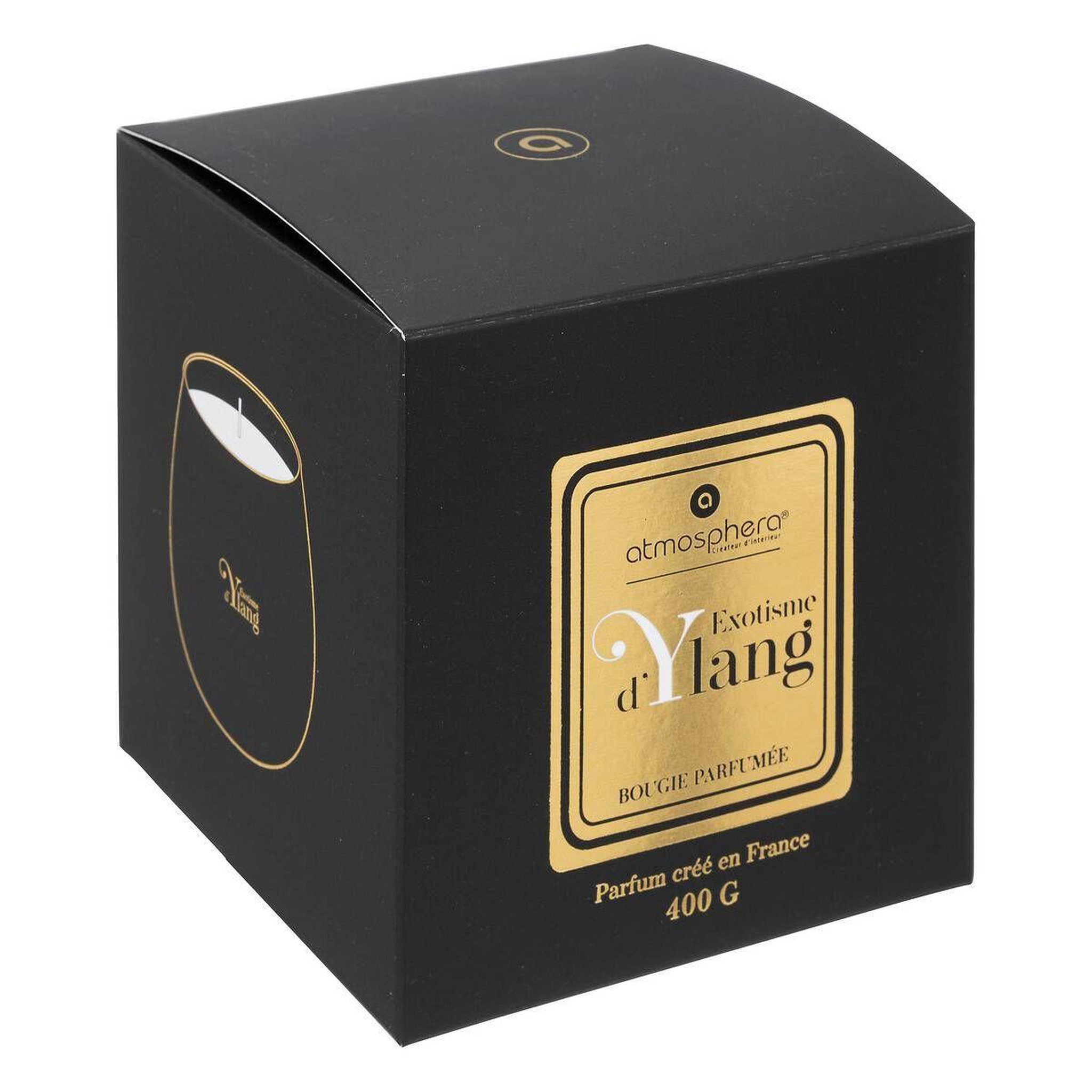 Voir la diapositive 2 : ATMOSPHERA Bougie parfumée  arlo  400g ylang