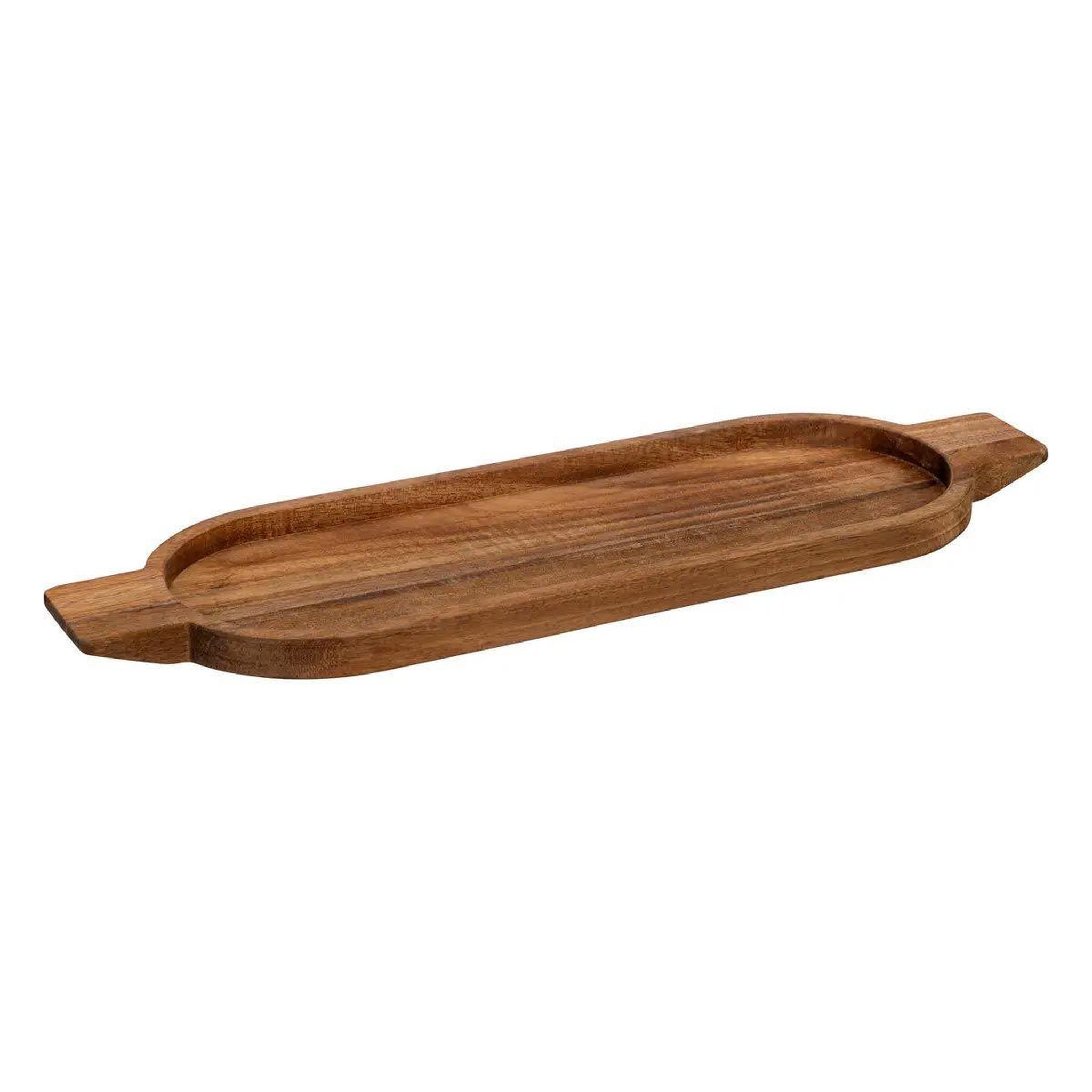 SECRET DE GOURMET Plat de présentation en bois  acacia  48cm marron