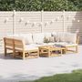 Voir la diapositive 1 : VIDAXL Salon de jardin avec coussins 7 pcs bois massif d'acacia