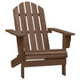 Voir la diapositive 5 : VIDAXL Chaise de jardin Adirondack avec table Bois de sapin Marron