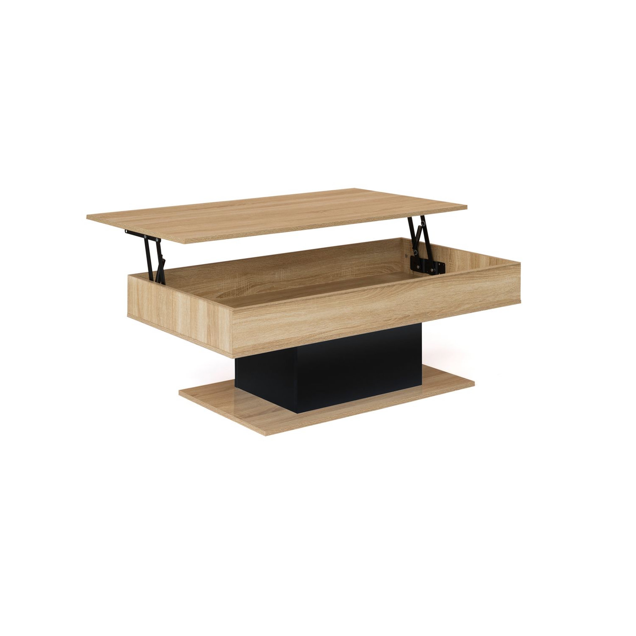 Voir la diapositive 2 : Table basse plateau relevable L110 cm TINA