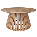 Rendez vous déco Table basse ronde en bois clair d'acacia D80 cm-Képès