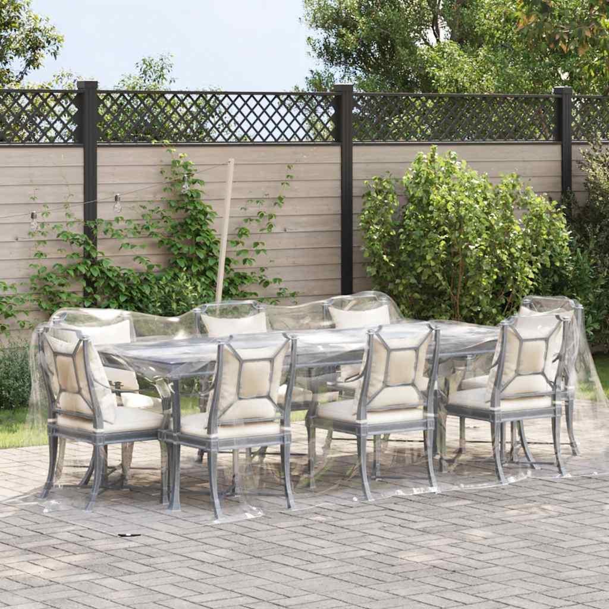 Voir la diapositive 2 : VIDAXL Bache transparente avec œillets 2x6 m PVC
