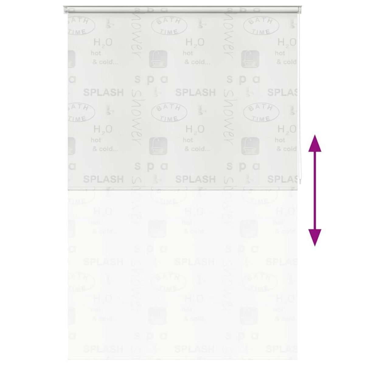 VIDAXL Store roulant de douche 160x240 cm Eclaboussures