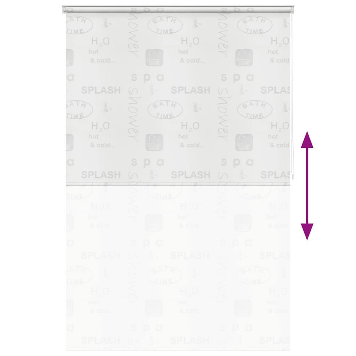 VIDAXL Store roulant de douche 160x240 cm Eclaboussures