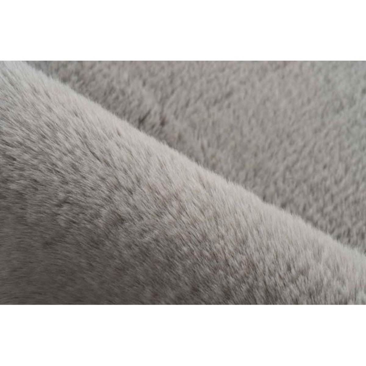 Paris Prix Tapis de Bain Antidérapant  Rabbit  100cm Gris Clair