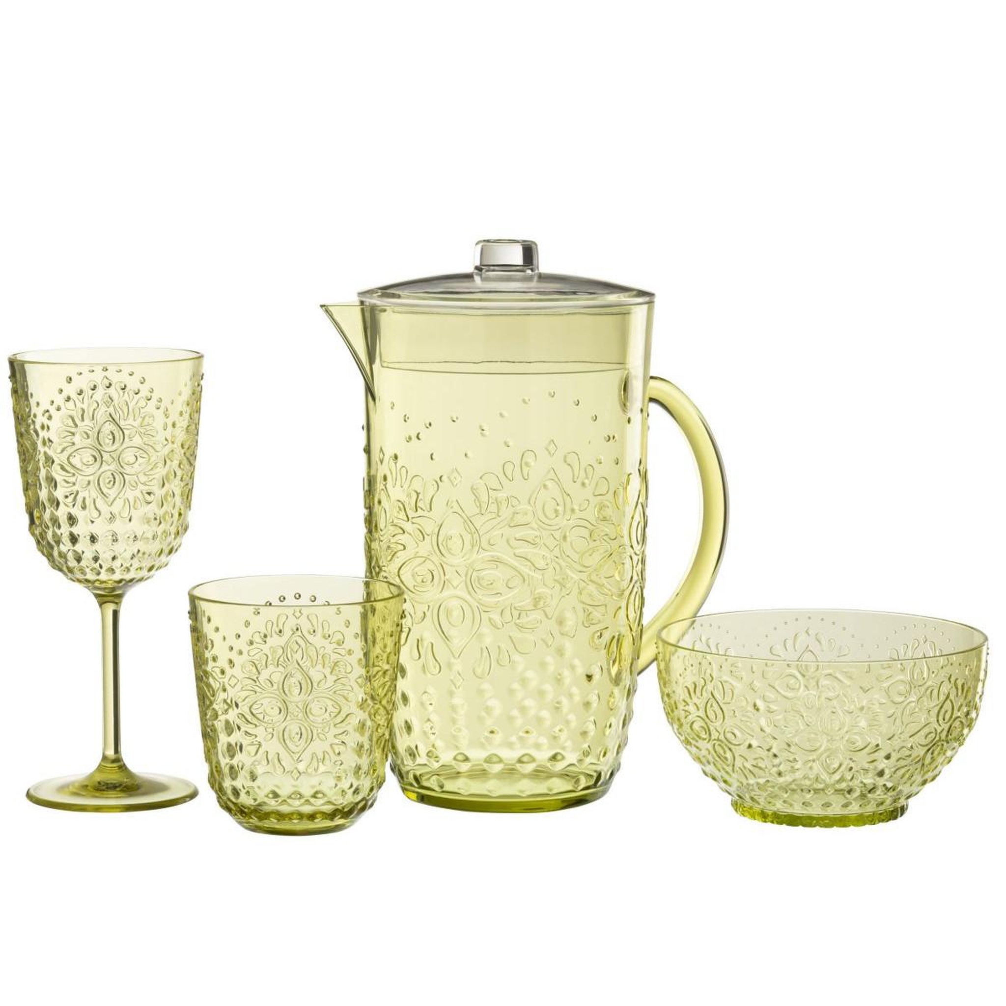 Voir la diapositive 3 : J-LINE Carafe réutilisable  barbra  2,5l vert