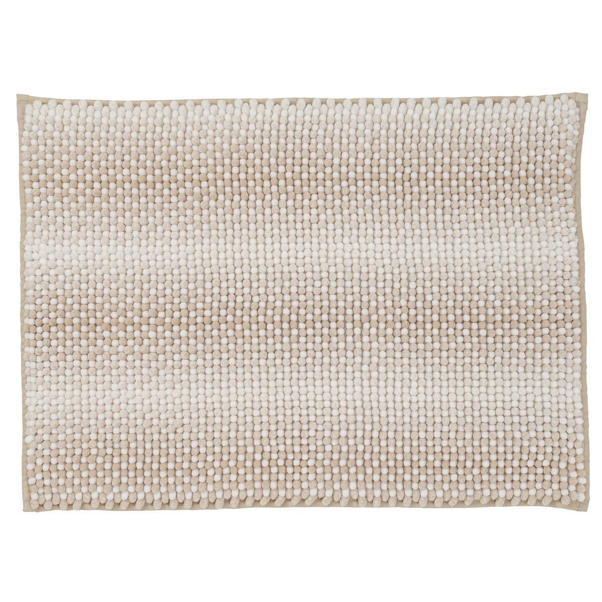 GUY LEVASSEUR Tapis de bain déco effet maille 50x80cm