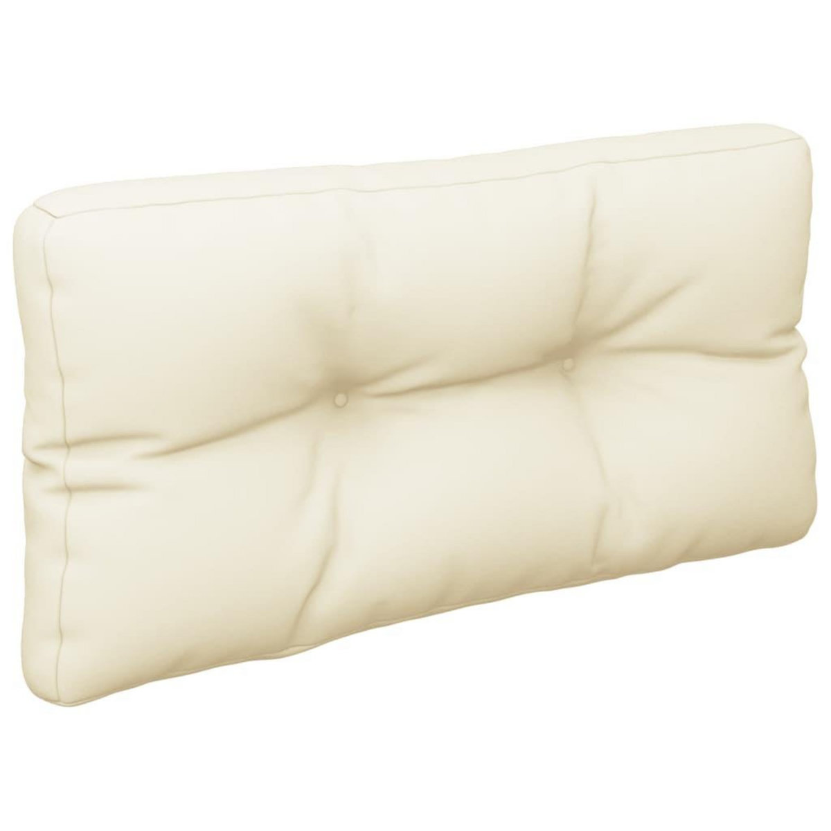 VIDAXL Coussin de palette creme 70x40x12 cm tissu