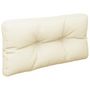 Voir la diapositive 4 : VIDAXL Coussin de palette creme 70x40x12 cm tissu