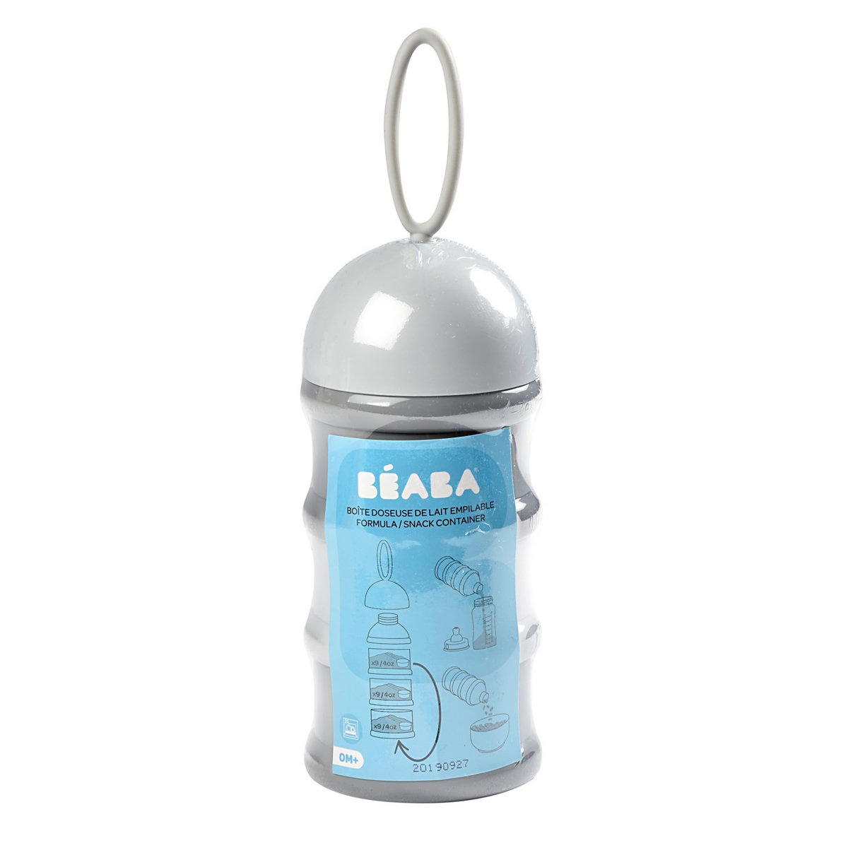 BEABA Boîte doseuse de lait empilable gris