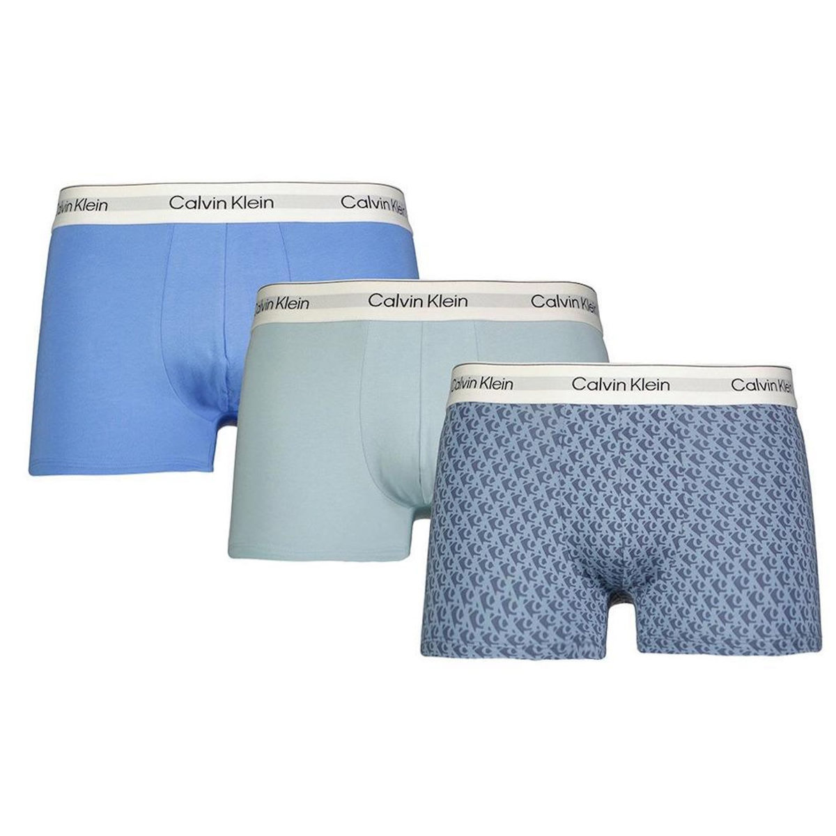 CALVIN KLEIN JEANS X3 Boxers /Bleu Homme Calvin Klein Jeans Trunk