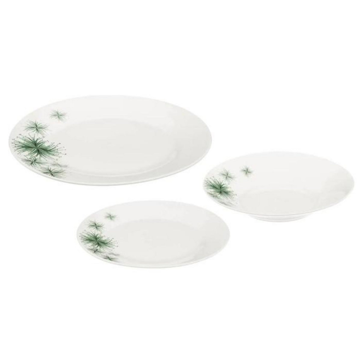 SECRET DE GOURMET Service de Table 18 Pièces  Bengal  26cm Blanc