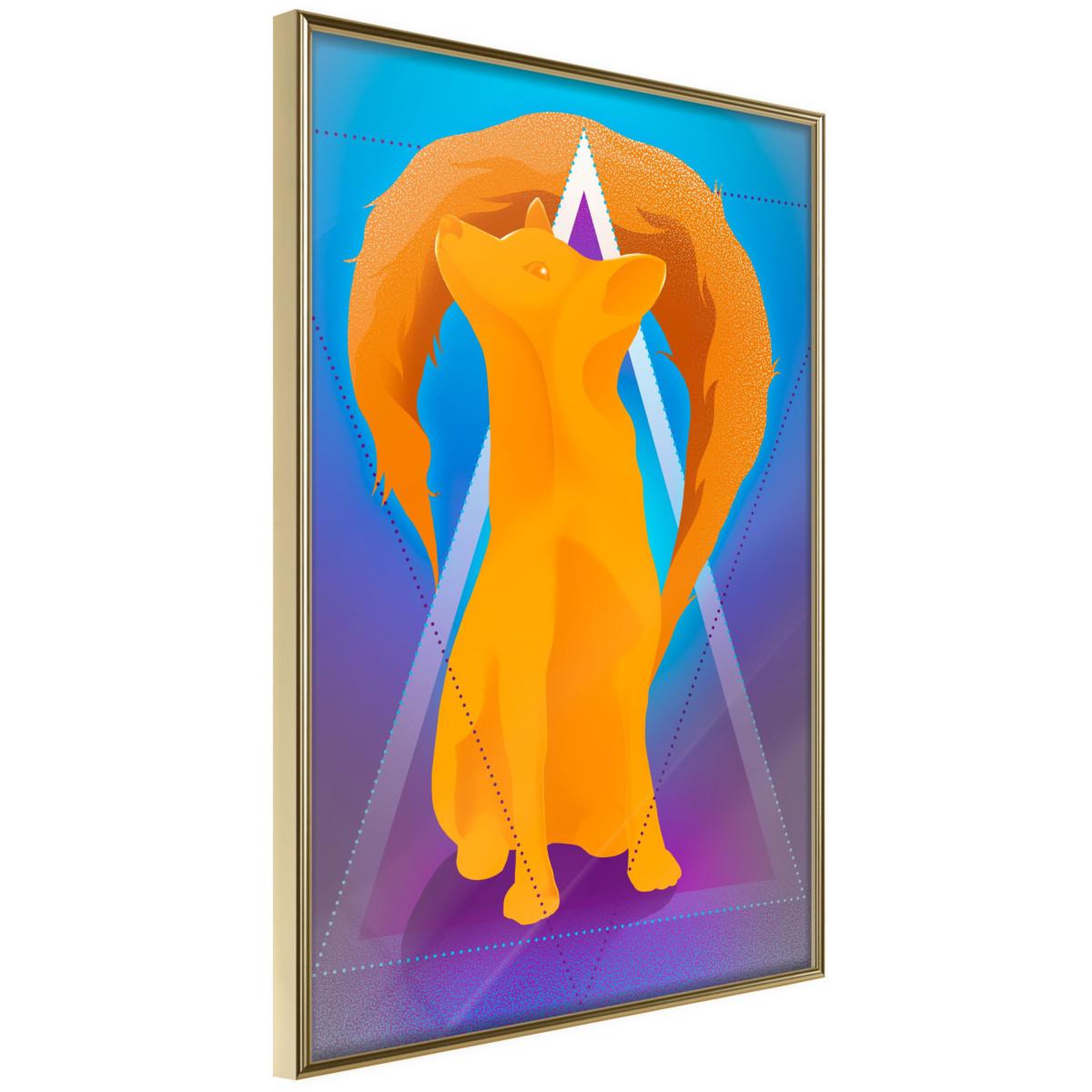 Paris Prix Affiche murale encadrée  fire fox