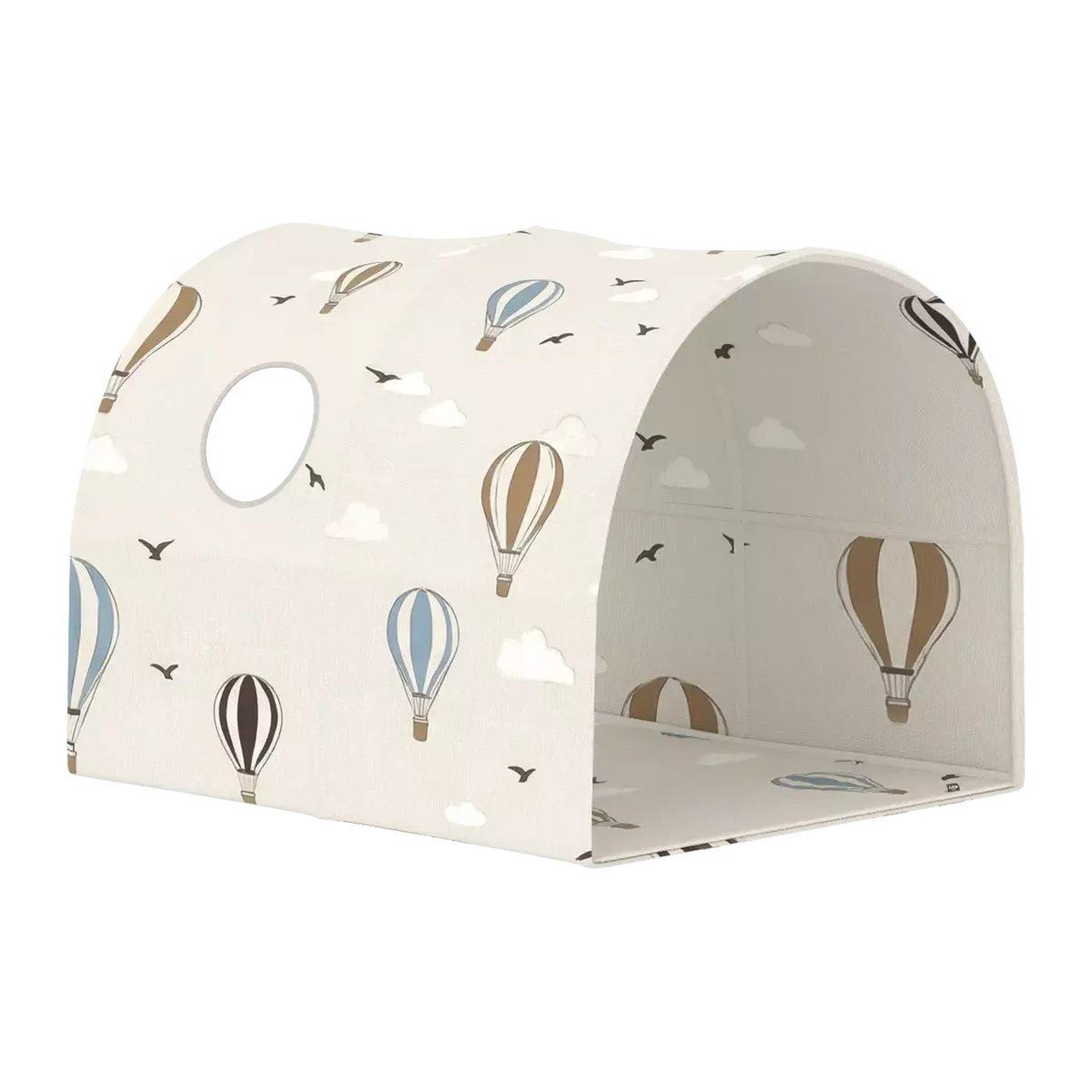 FLEXA Dawn tente-grotte textile pour lit 90 cm motif montgolfieres
