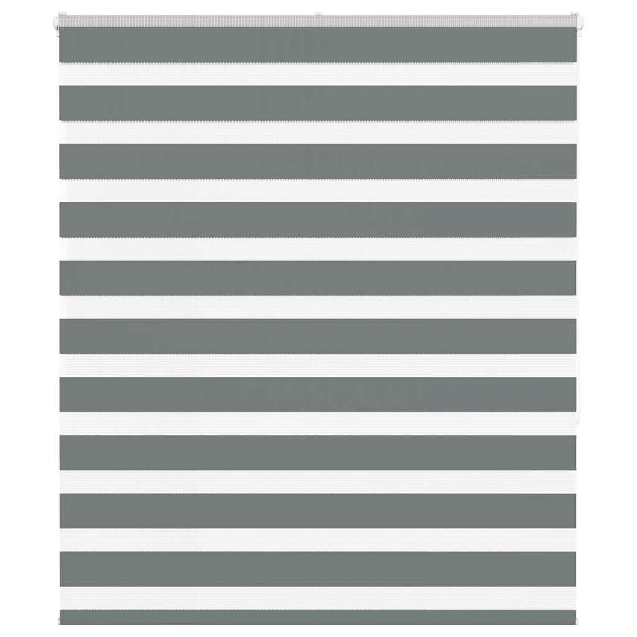 VIDAXL Store zebre gris fonce largeur du tissu 130,9 cm polyester