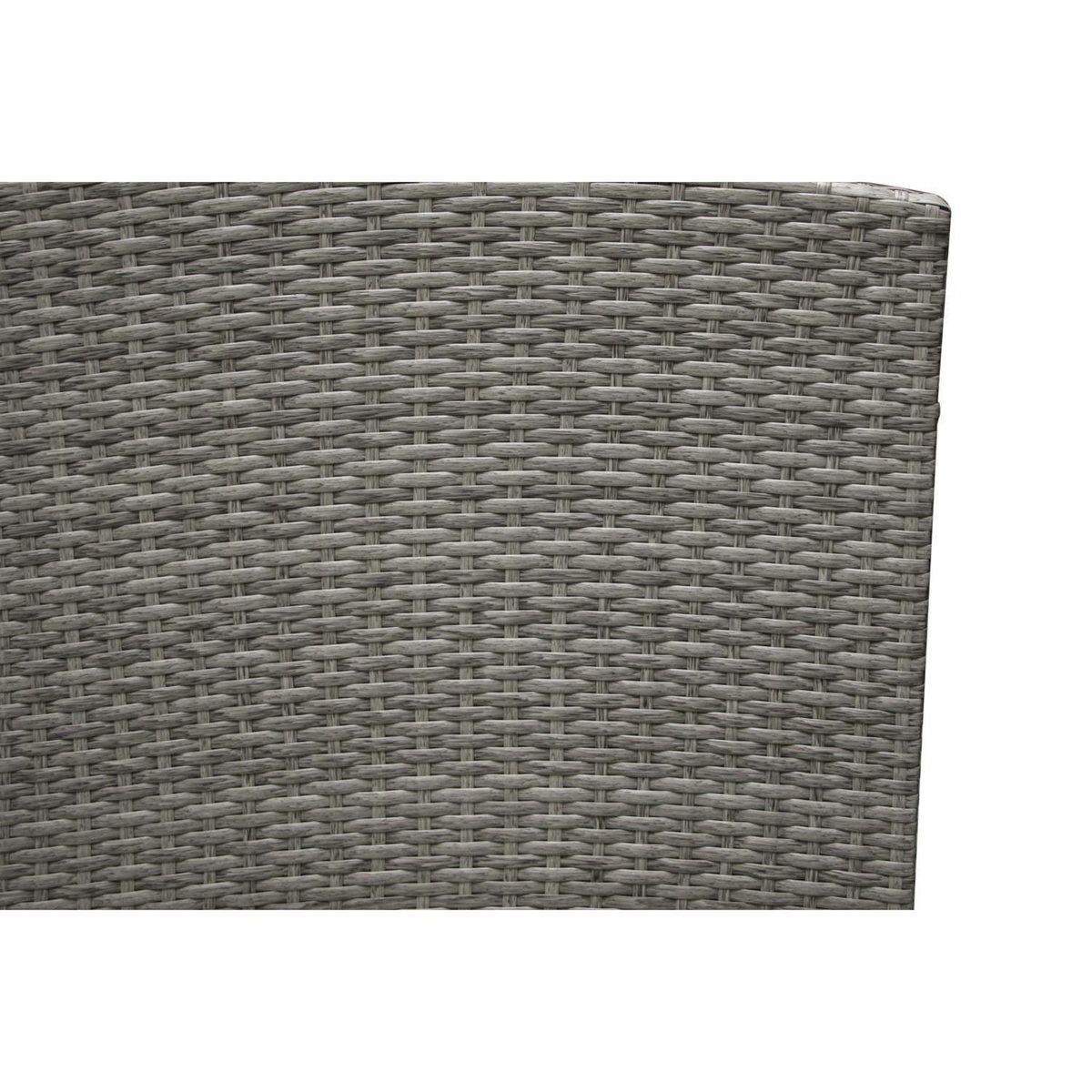 CONCEPT USINE Salon de jardin d'angle 8 places en résine gris & marron MOOREA