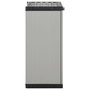 Voir la diapositive 4 : VIDAXL Armoire a dechets de jardin Gris et noir 68x40x85 cm PP
