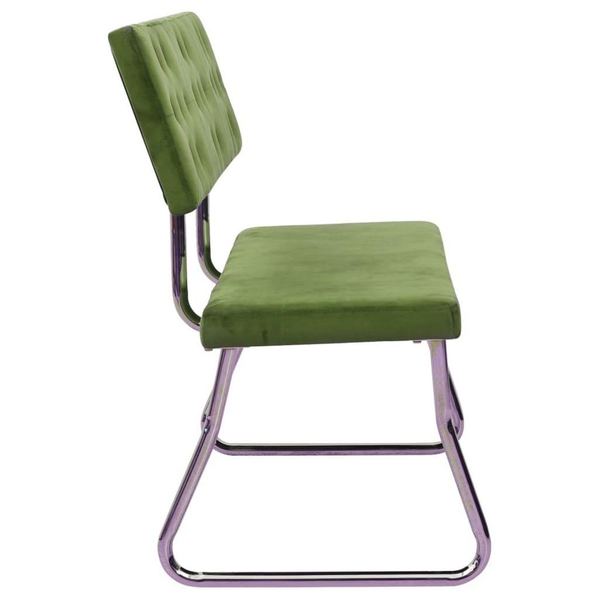 VIDAXL Banc 110 cm Vert clair Velours