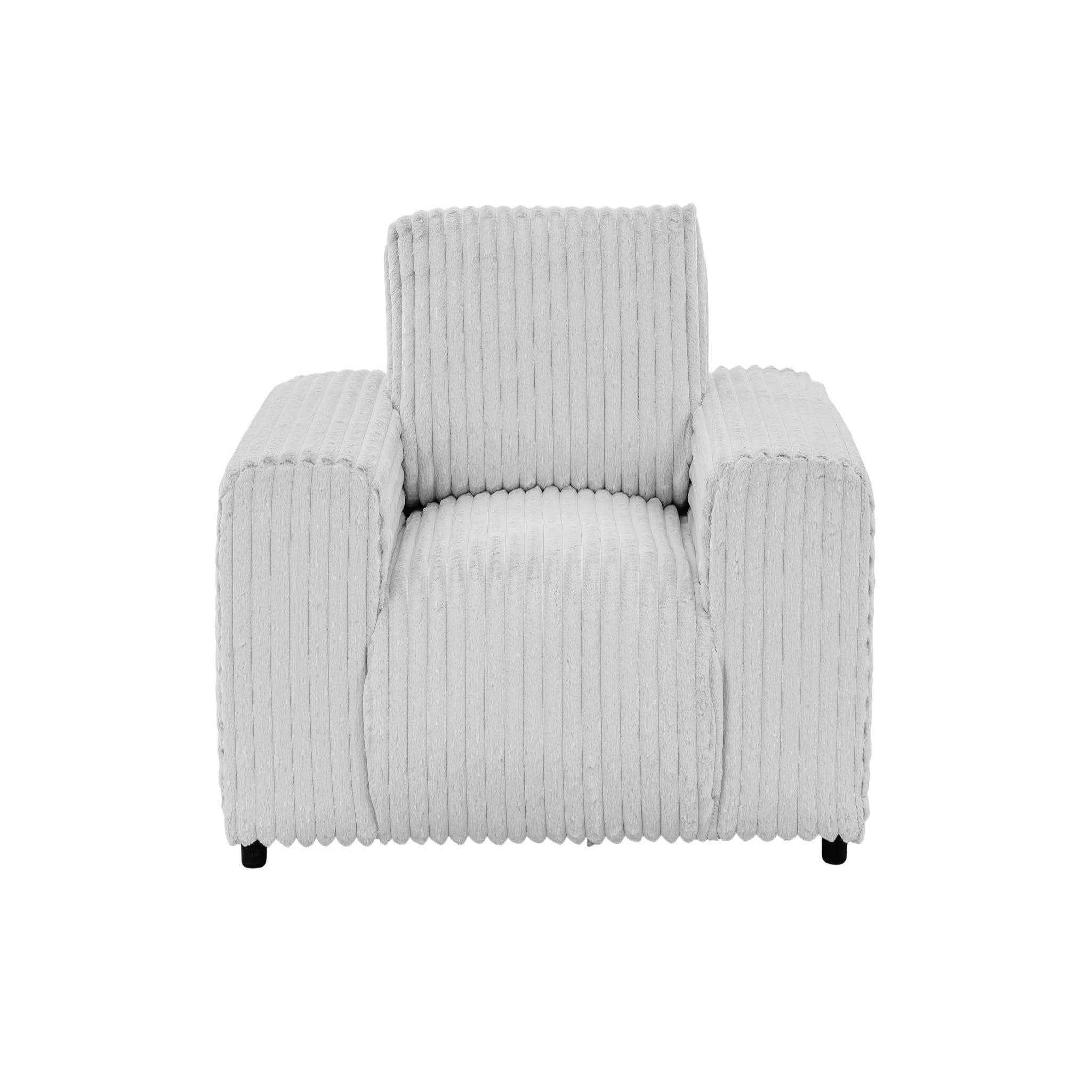 Voir la diapositive 1 : CASANOVA PARIS Caisa - fauteuil en velours côtelé