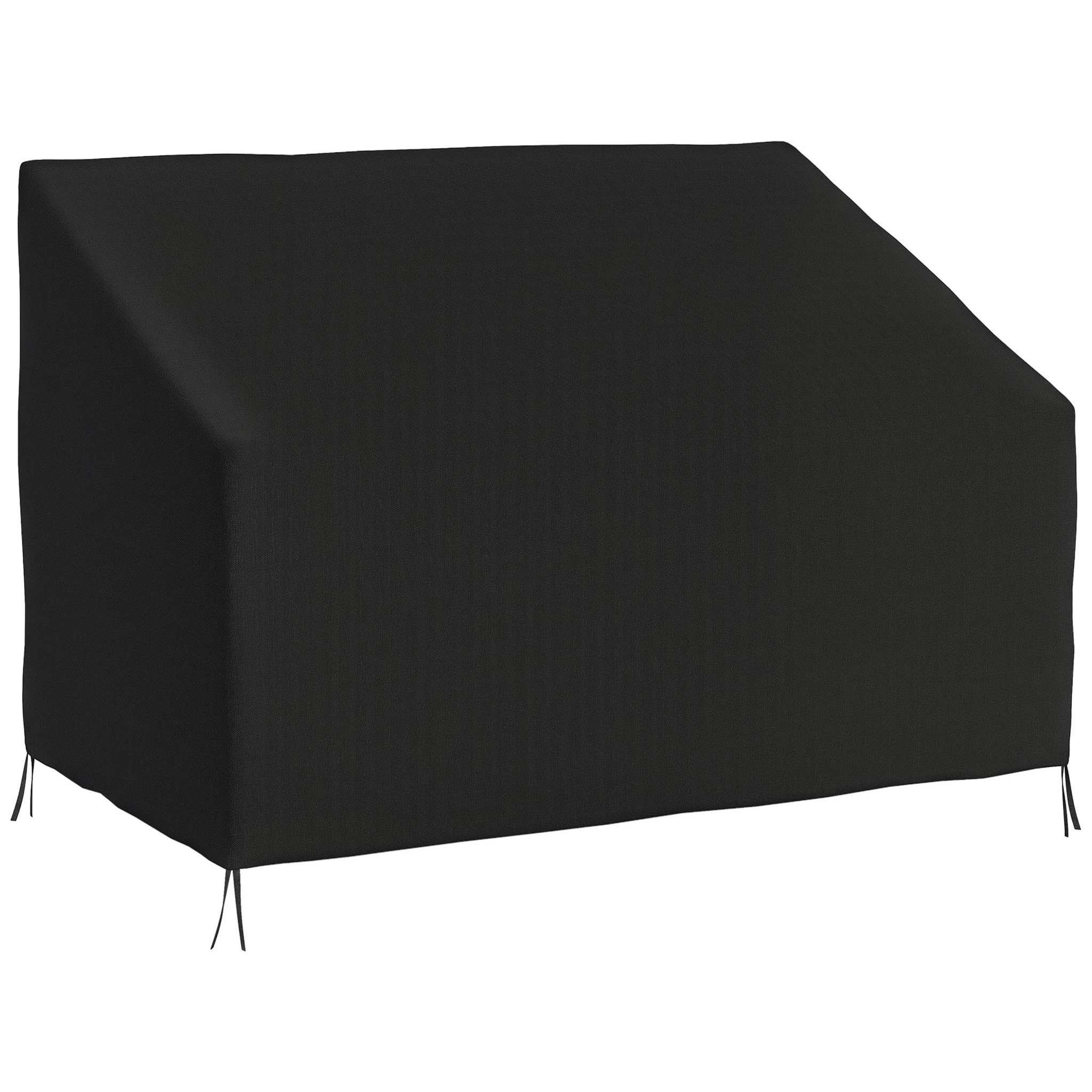 OUTSUNNY Housse de protection mobilier de jardin bâche étanche 140L x 84l x 56/94H cm oxford haute densité 600D noir